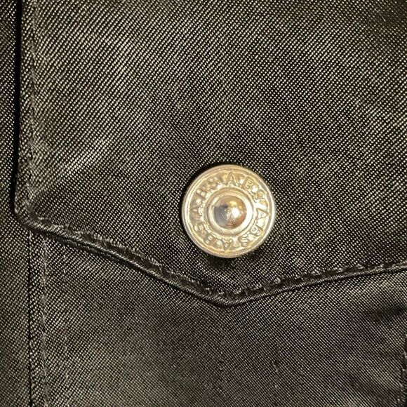 ABS Allen Schwartz Punk Rockandroll Baddie Jacket, Medium. Black with Silver Har - Picture 7 of 14